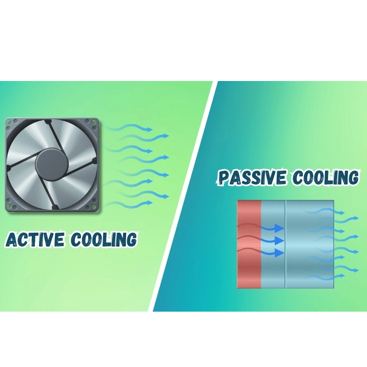 ¿Cuál es la diferencia entre disipadores de calor activos y pasivos?