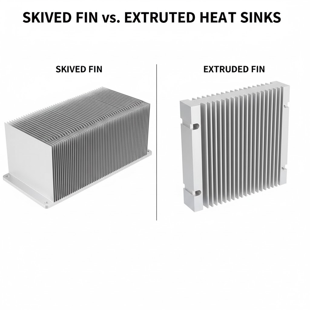 Disipadores de calor de aleta esquilada versus disipadores de calor extruidos: comparación de rendimiento y costos