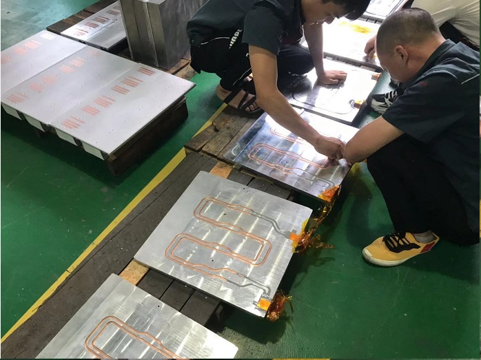 water cooling plate placa de refrigeración por agua