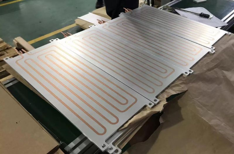 Placa fría líquida de refrigeración de batería