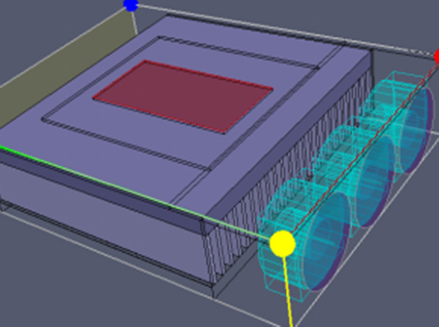 disipador de calor de aire forzado