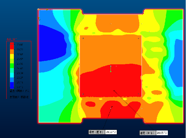 Simulación de fuente de calor de placa de tubo de cobre