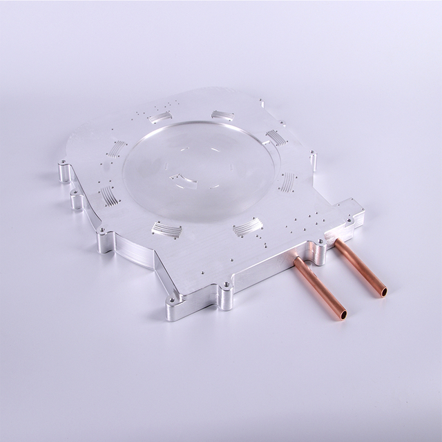 Anti que anodiza la placa de la refrigeración por agua del Al 6063 Al 6061 con el tubo de cobre