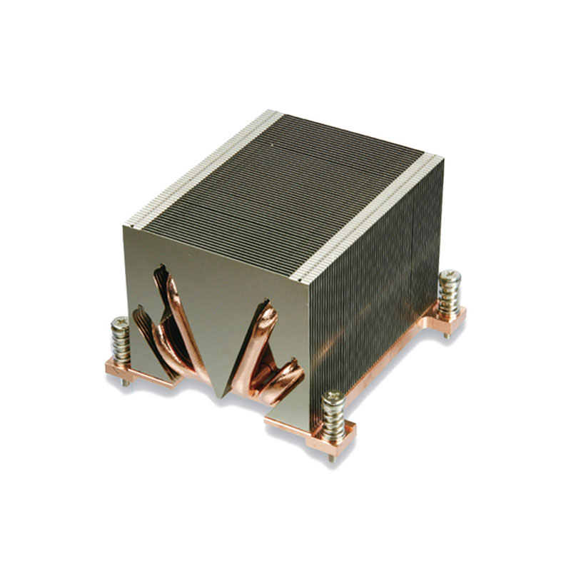 Disipador de calor del tubo de calor del refrigerador de la CPU de Intel de la aleta de aluminio