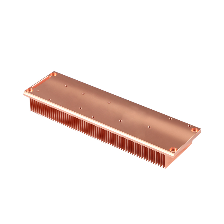 Disipador de calor de cobre personalizado con aleta biselada