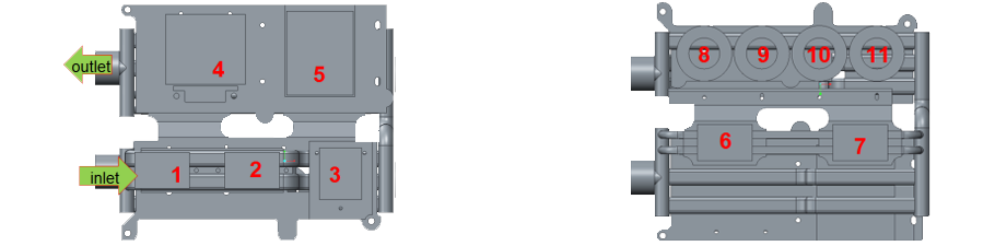 Disipador de calor del amplificador 